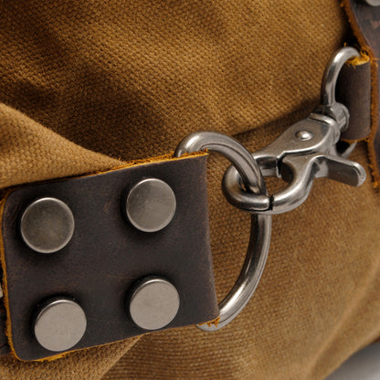 Durable Waxed Canvas Duffle Bag for Men