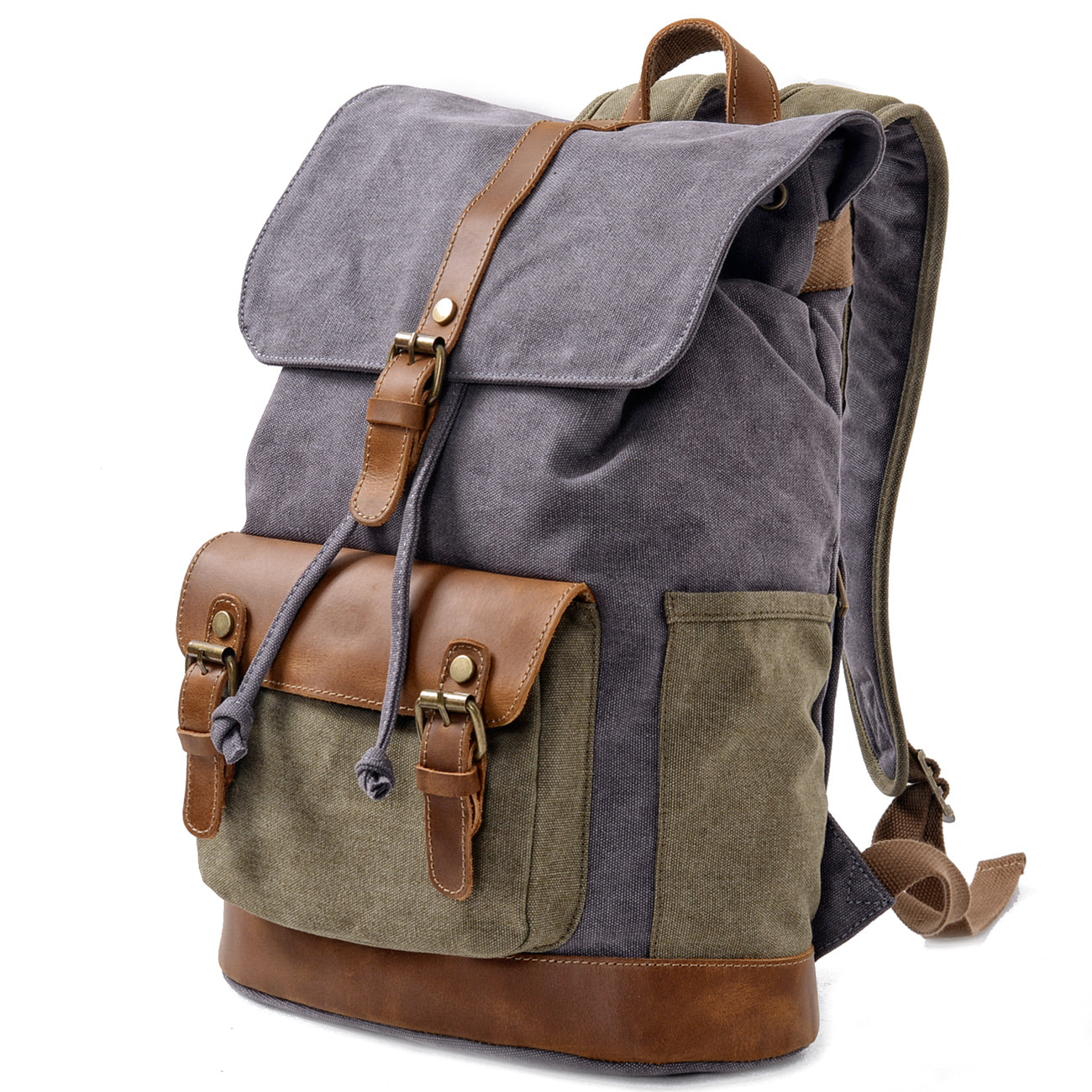 Mixed Color Canvas Daypack