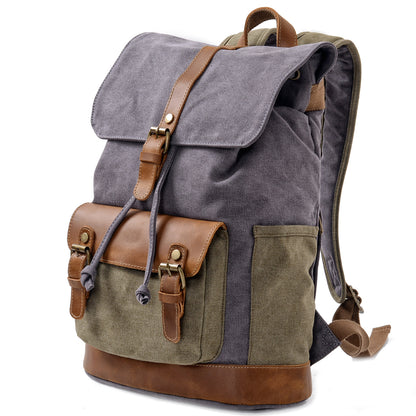 Mixed Color Canvas Daypack