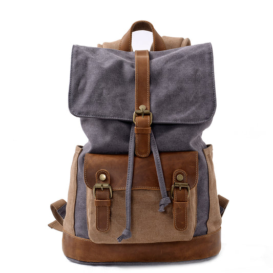 Mixed Color Canvas Daypack