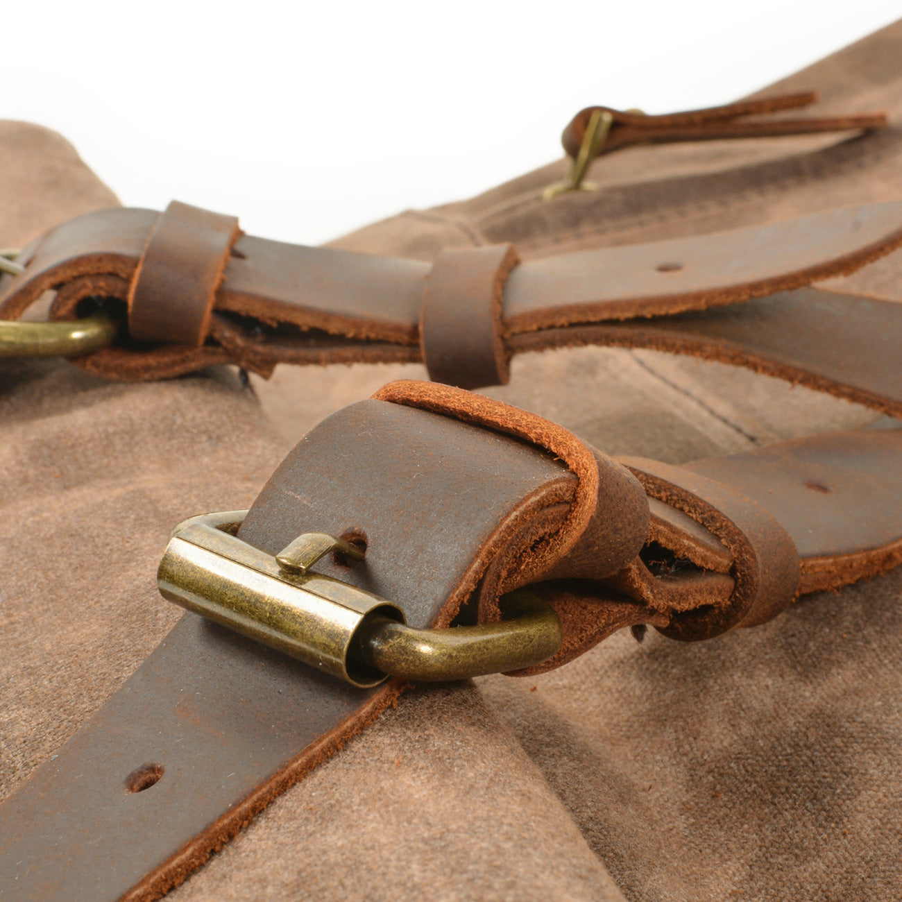 Men's Roll Top Canvas Backpack