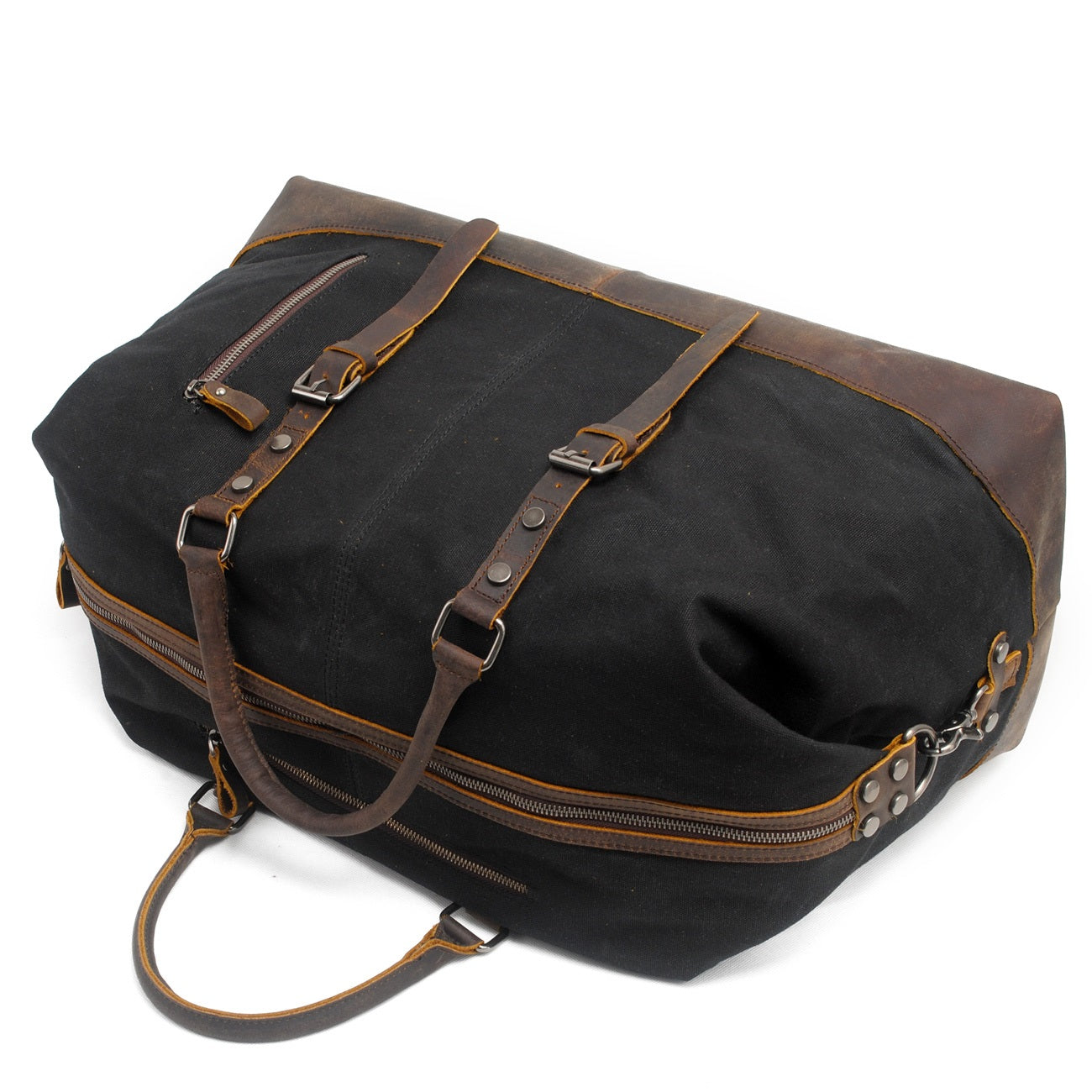 Durable Waxed Canvas Duffle Bag for Men