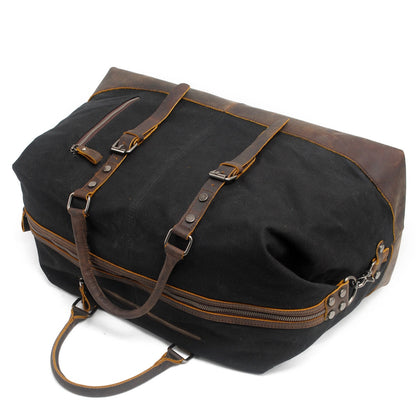 Durable Waxed Canvas Duffle Bag for Men