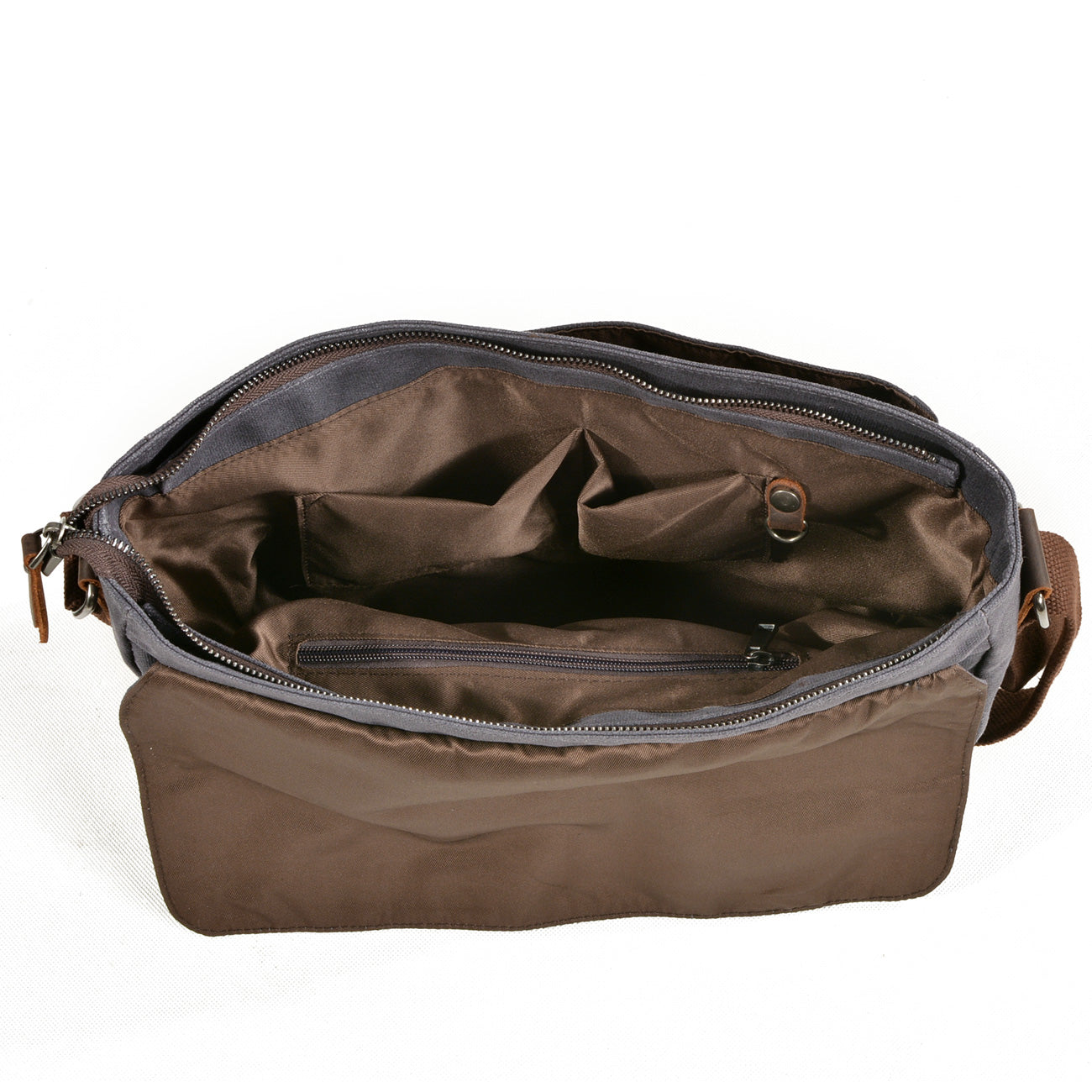 Waxed Messenger Bag for Men
