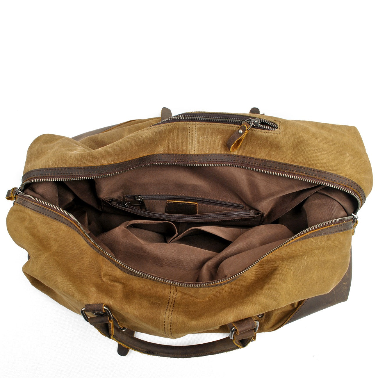 Durable Waxed Canvas Duffle Bag for Men