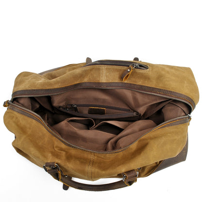 Durable Waxed Canvas Duffle Bag for Men