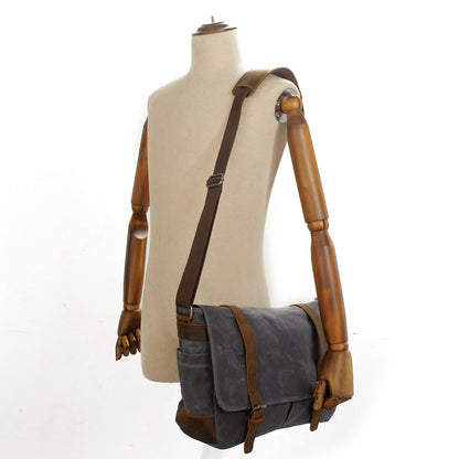 Waxed Canvas Crossbody Bag