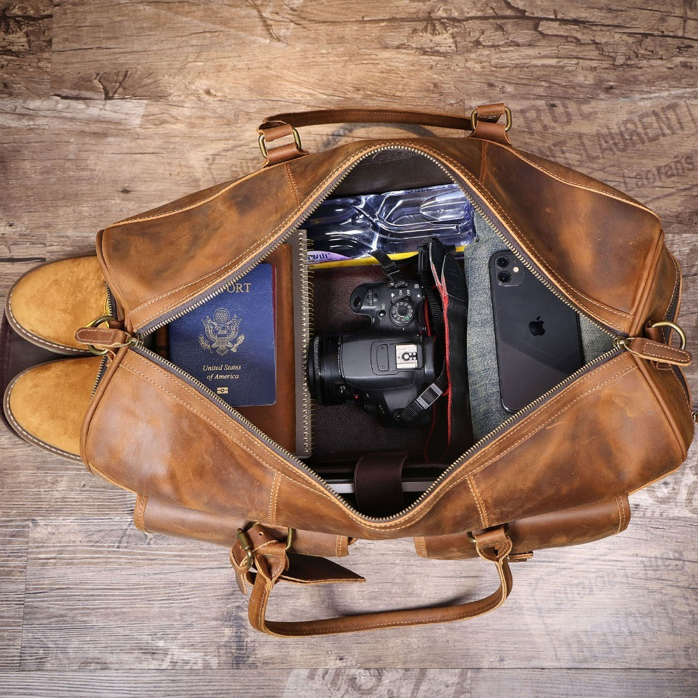 Big Size Leather Duffle Bag