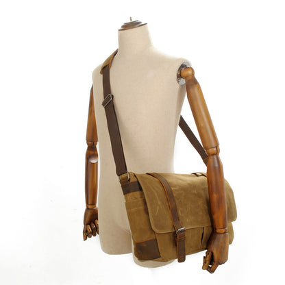 Waxed Canvas Crossbody Bag