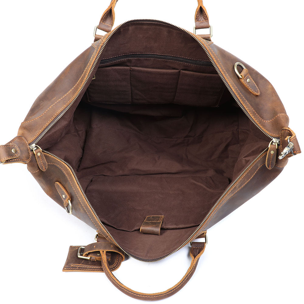 Crazy Horse Leather Weekend Bag