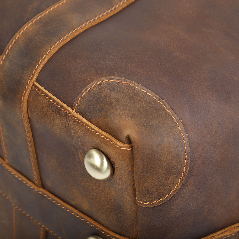Crazy Horse Leather Weekend Bag