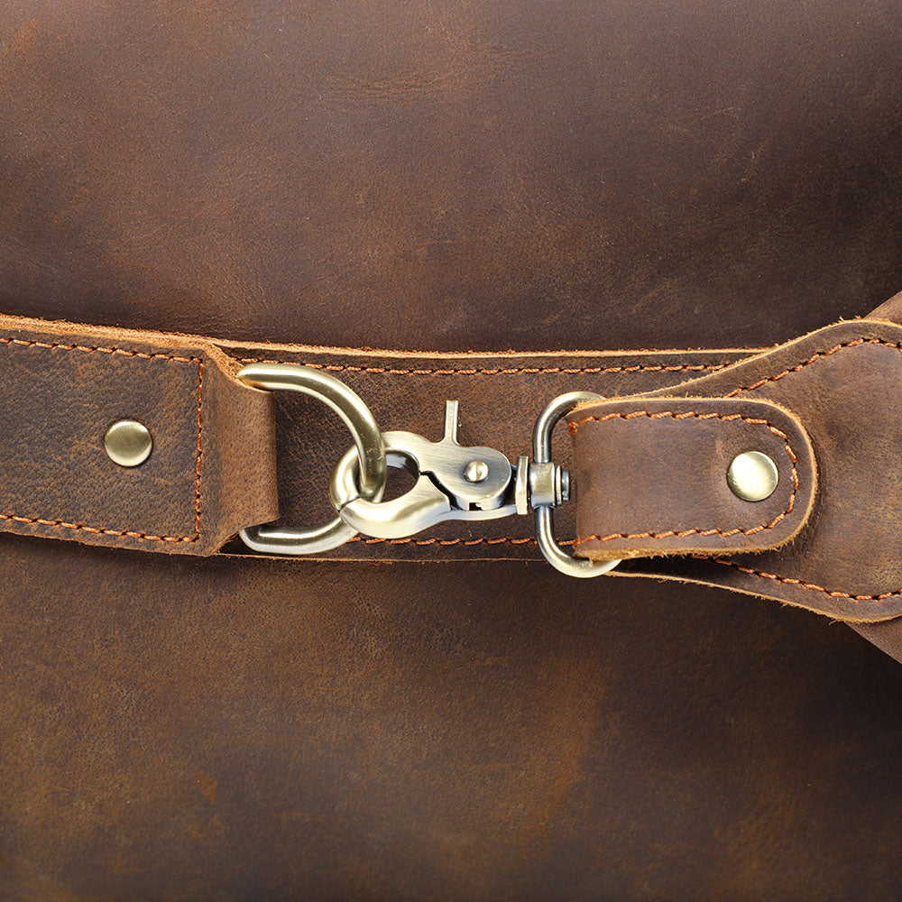 Crazy Horse Leather Weekend Bag
