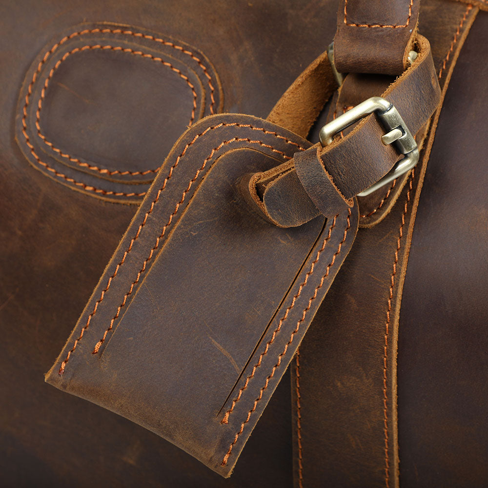 Crazy Horse Leather Weekend Bag