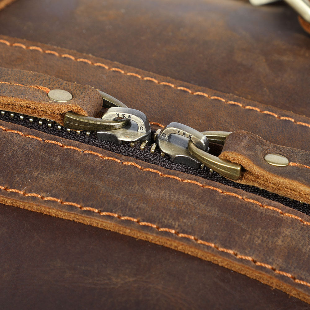 Crazy Horse Leather Weekend Bag