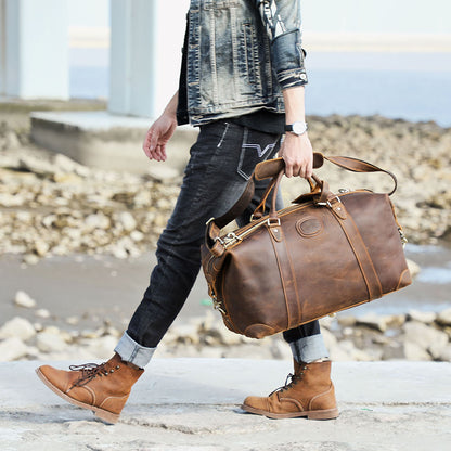 Crazy Horse Leather Weekend Bag