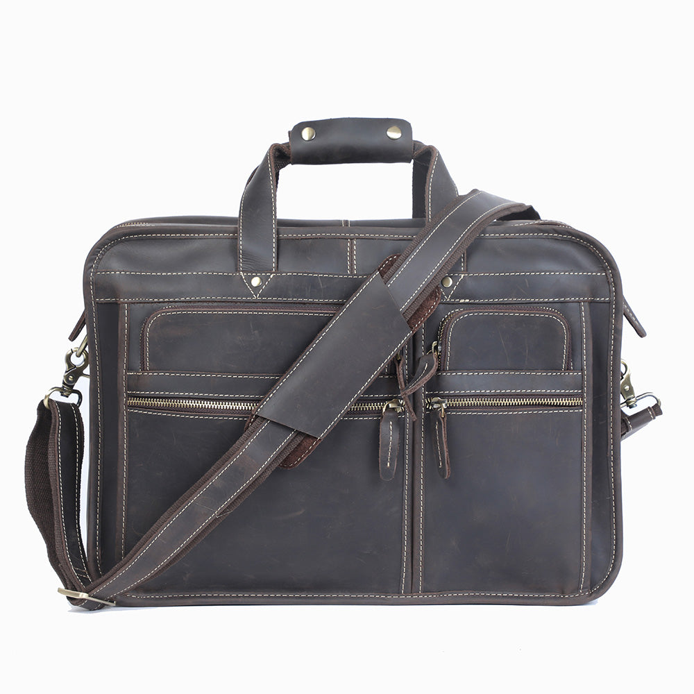 Crazy Horse Leather Briefcase