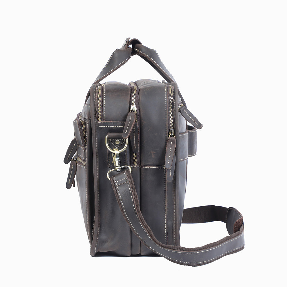 Crazy Horse Leather Briefcase