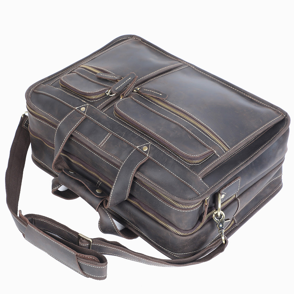 Crazy Horse Leather Briefcase