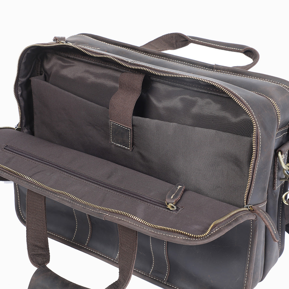 Crazy Horse Leather Briefcase
