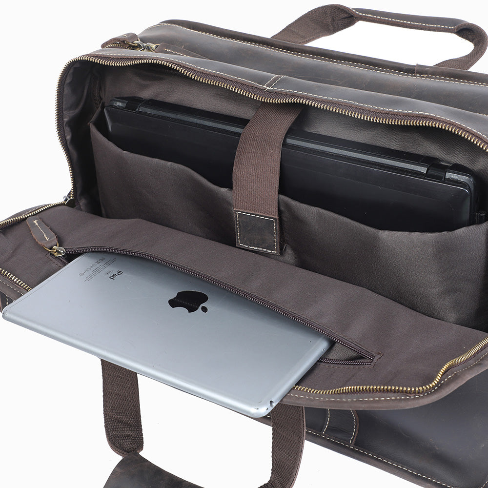 Crazy Horse Leather Briefcase