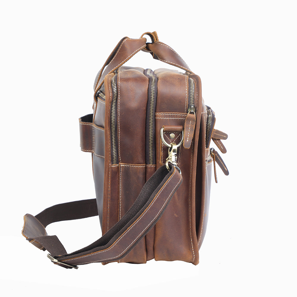 Crazy Horse Leather Briefcase