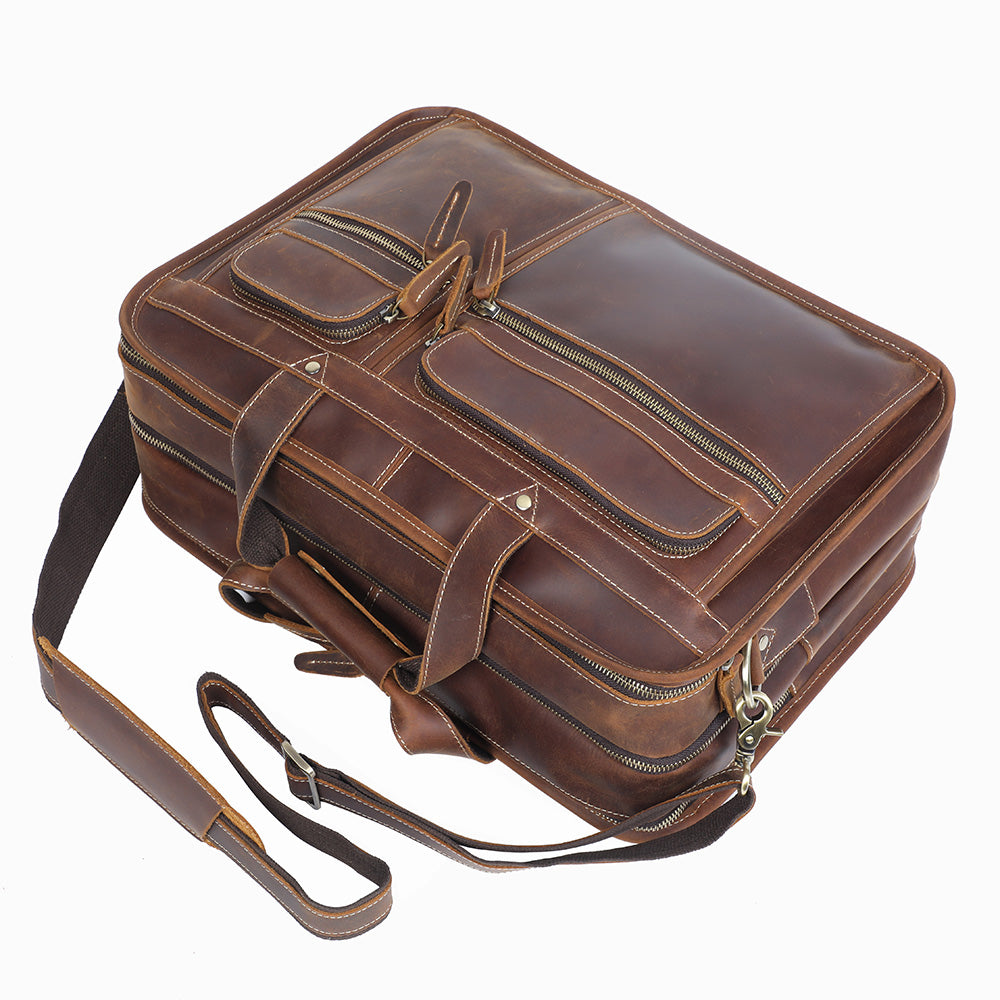 Crazy Horse Leather Briefcase
