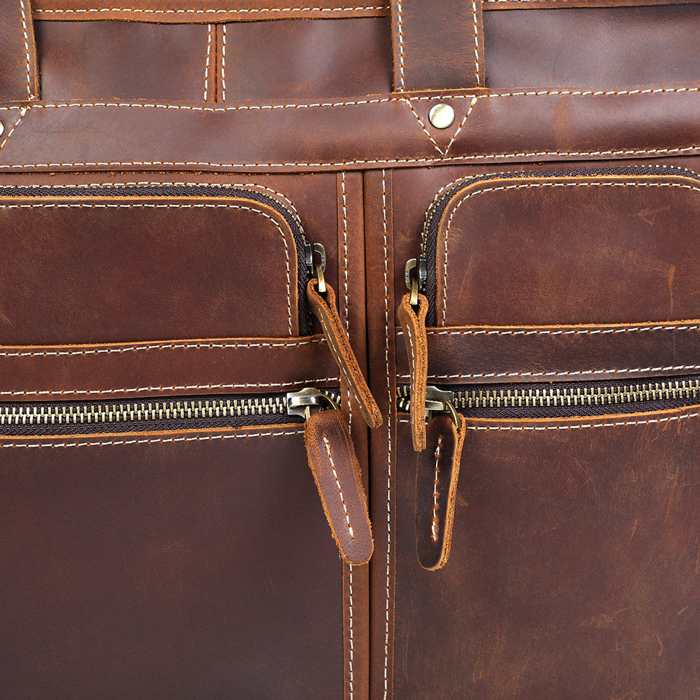 Crazy Horse Leather Briefcase