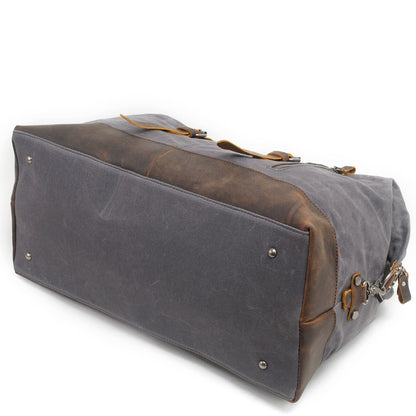 Durable Waxed Canvas Duffle Bag for Men