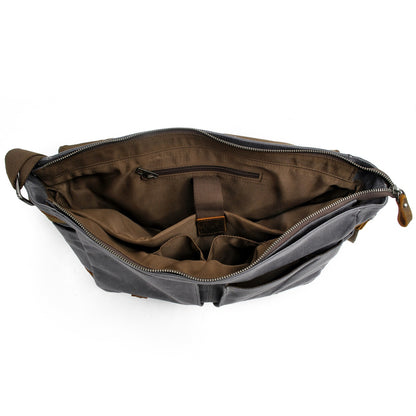 Waxed Canvas Crossbody Bag