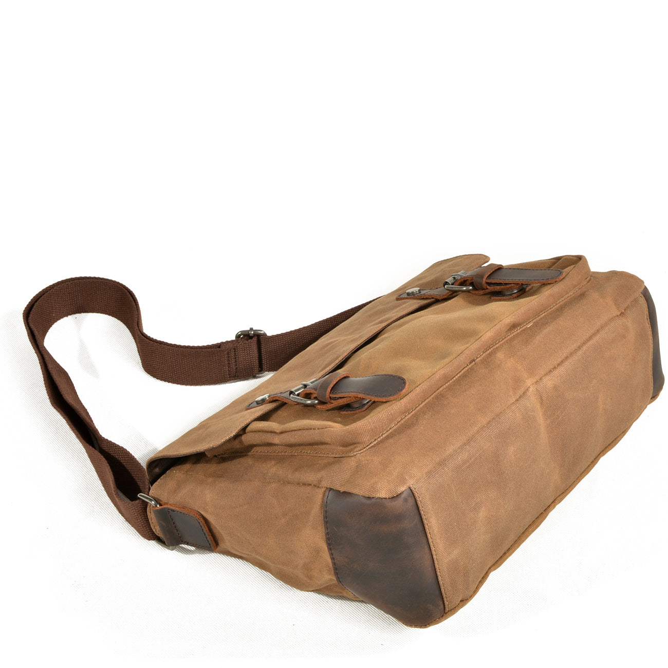 Waxed Messenger Bag for Men