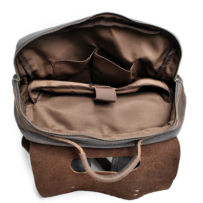 Canvas Leather Daypack