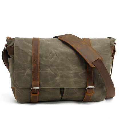 Waxed Canvas Crossbody Bag