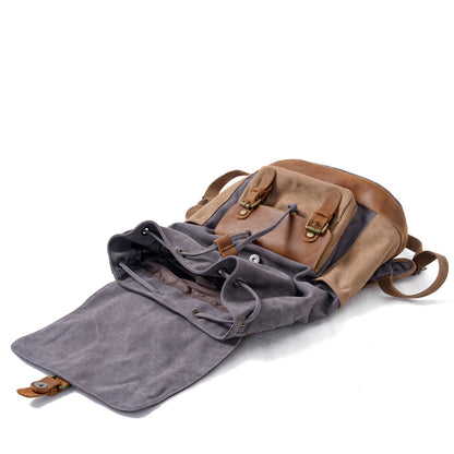 Mixed Color Canvas Daypack