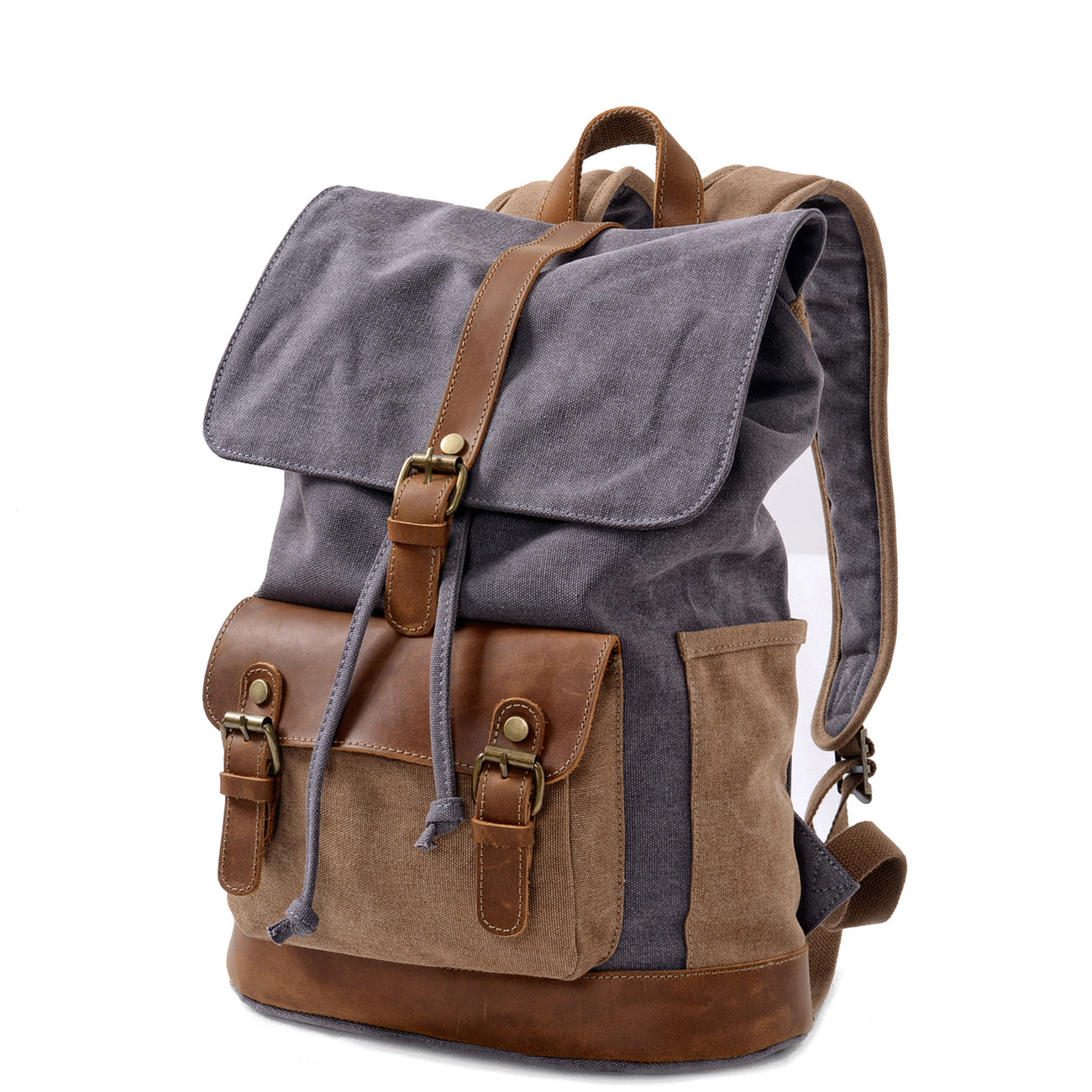 Mixed Color Canvas Daypack