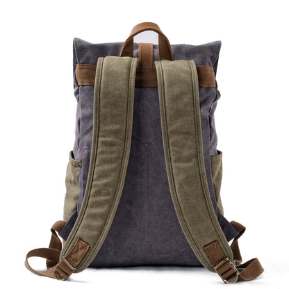 Mixed Color Canvas Daypack