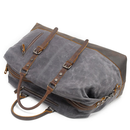 Durable Waxed Canvas Duffle Bag for Men