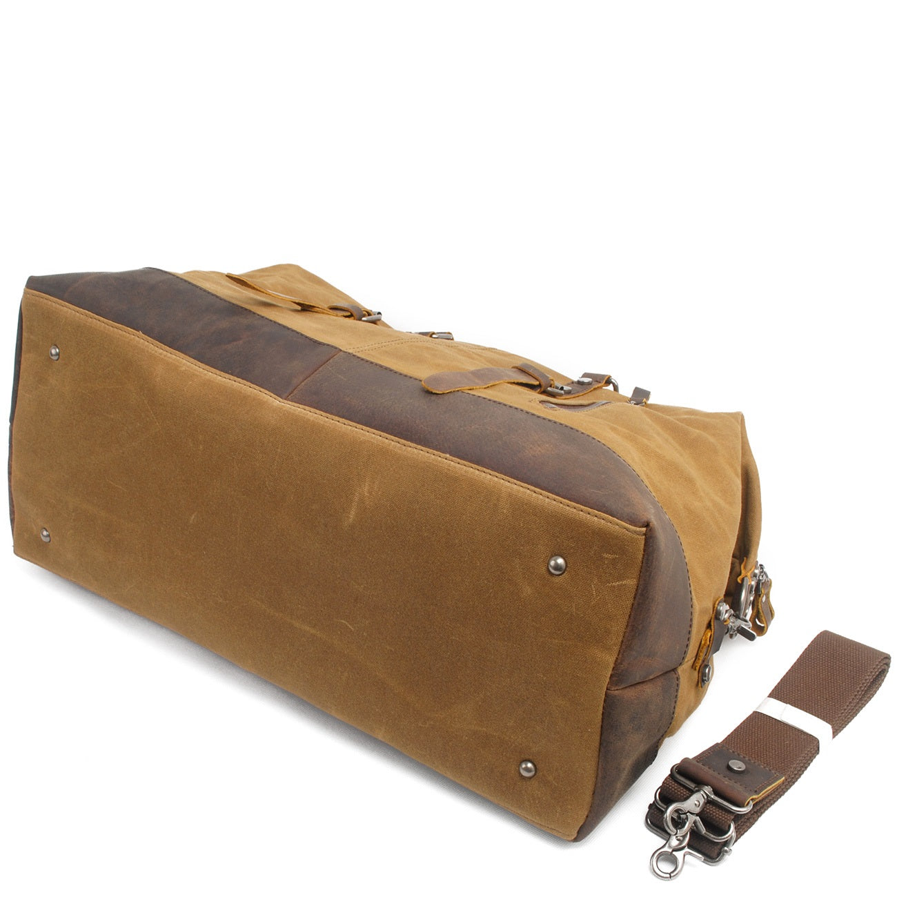 Durable Waxed Canvas Duffle Bag for Men
