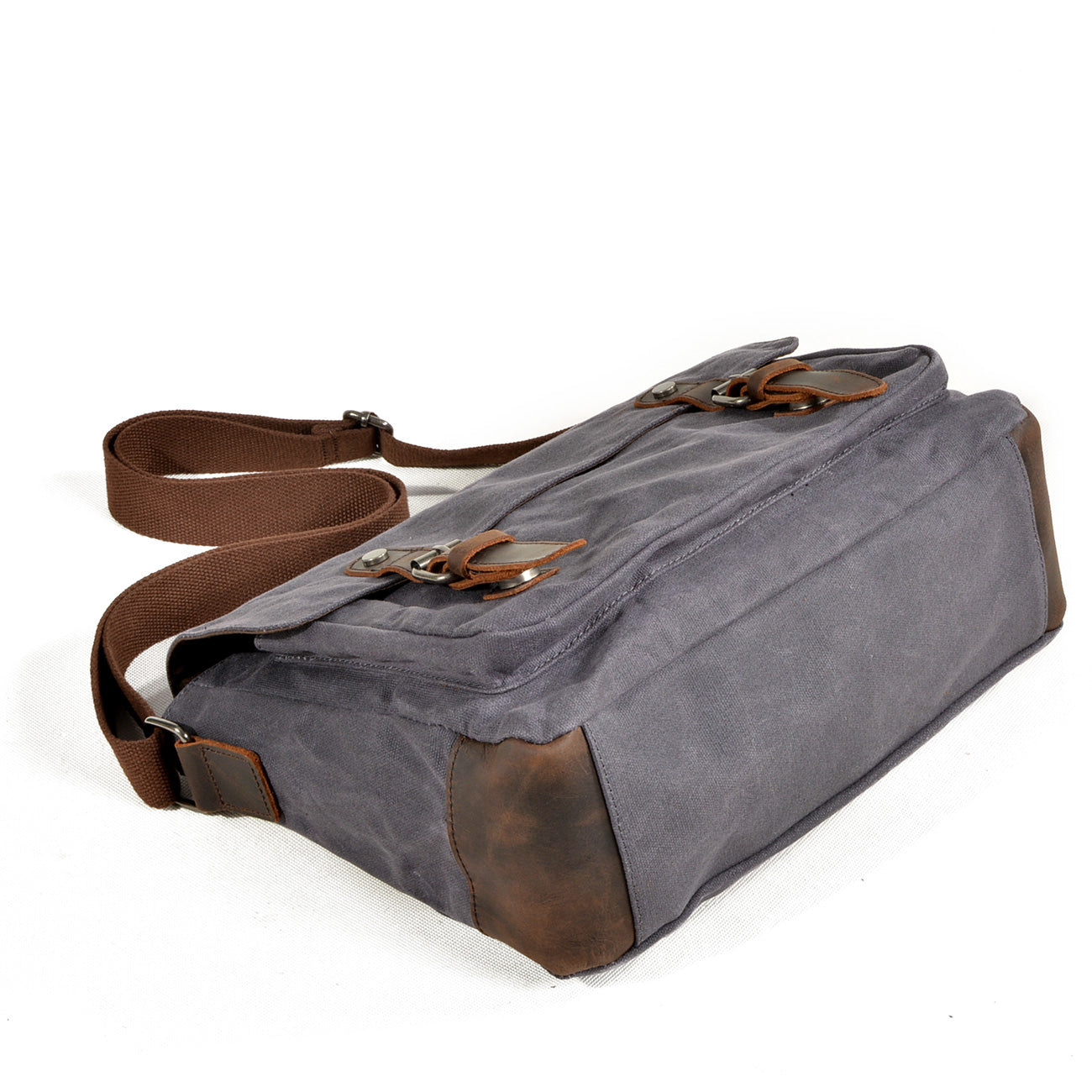 Waxed Messenger Bag for Men