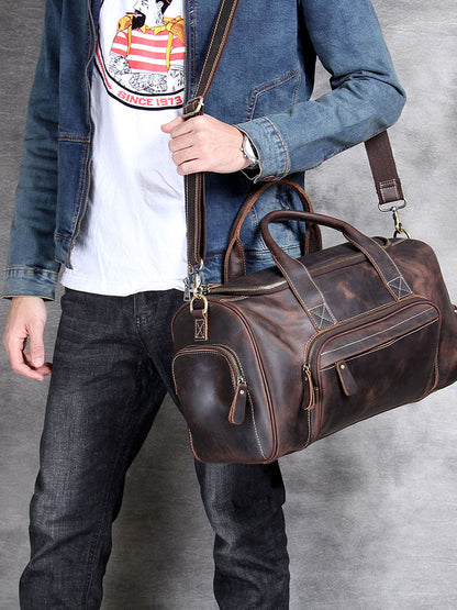 Retro Leather Weekend Bag