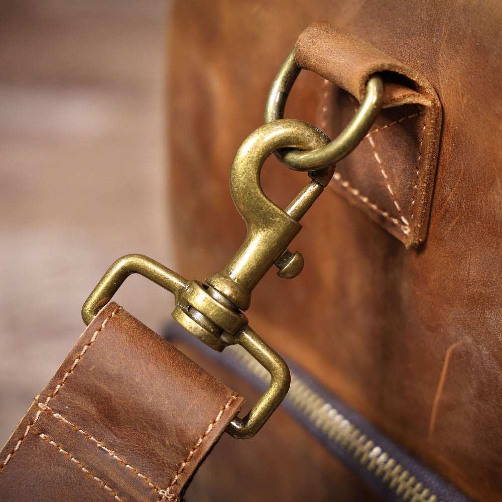 Big Size Leather Duffle Bag