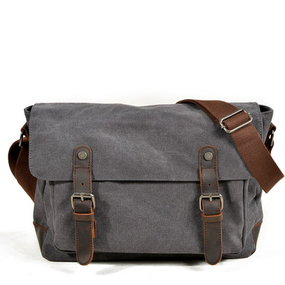 Waxed Messenger Bag for Men