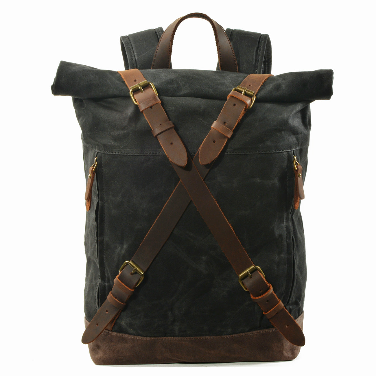 Men's Roll Top Canvas Backpack