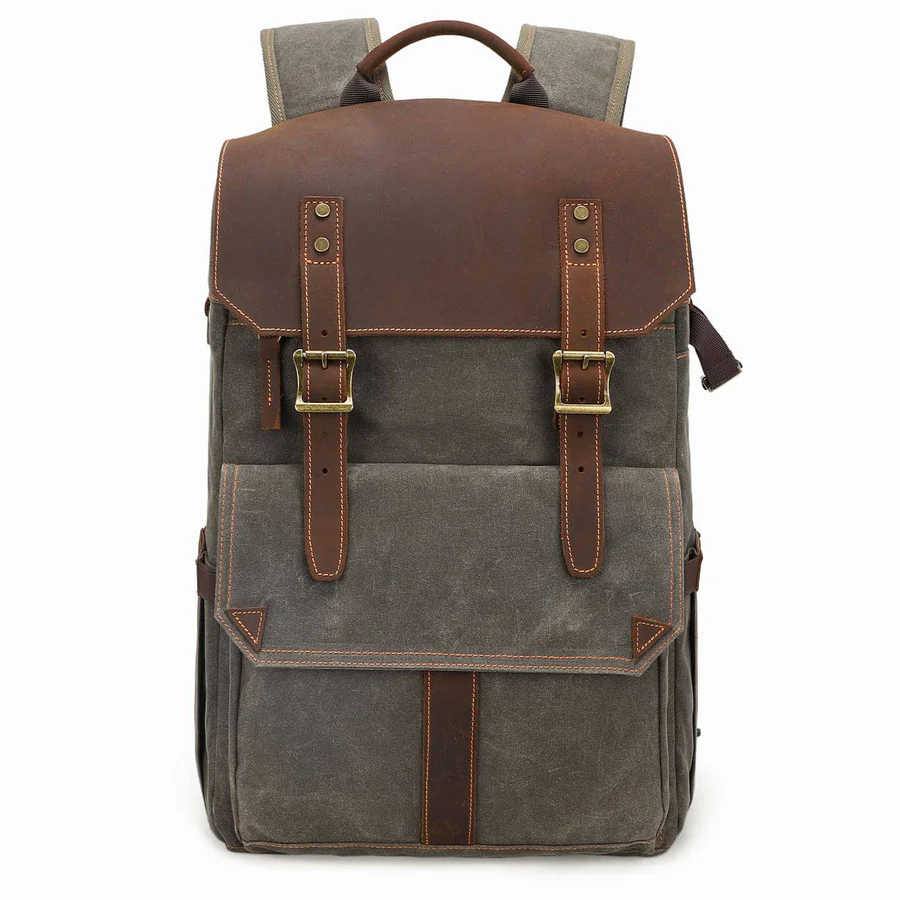 Waxed Canvas Camera Bag