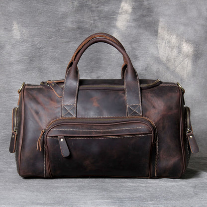 Retro Leather Weekend Bag