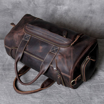 Retro Leather Weekend Bag