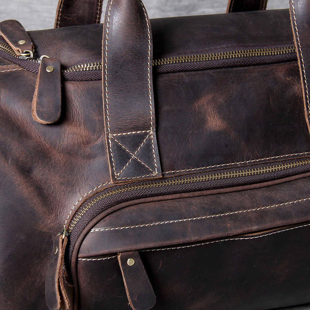 Retro Leather Weekend Bag