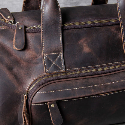 Retro Leather Weekend Bag