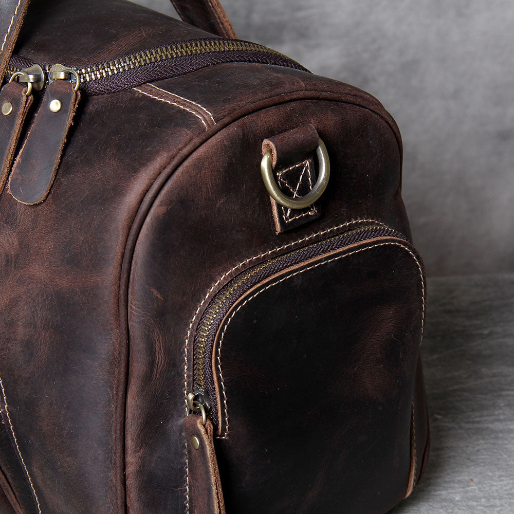 Retro Leather Weekend Bag