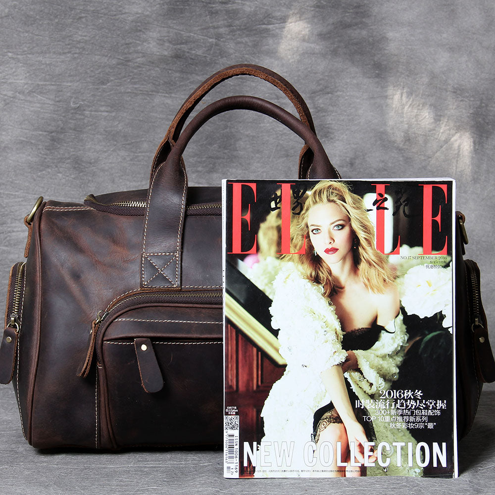 Retro Leather Weekend Bag