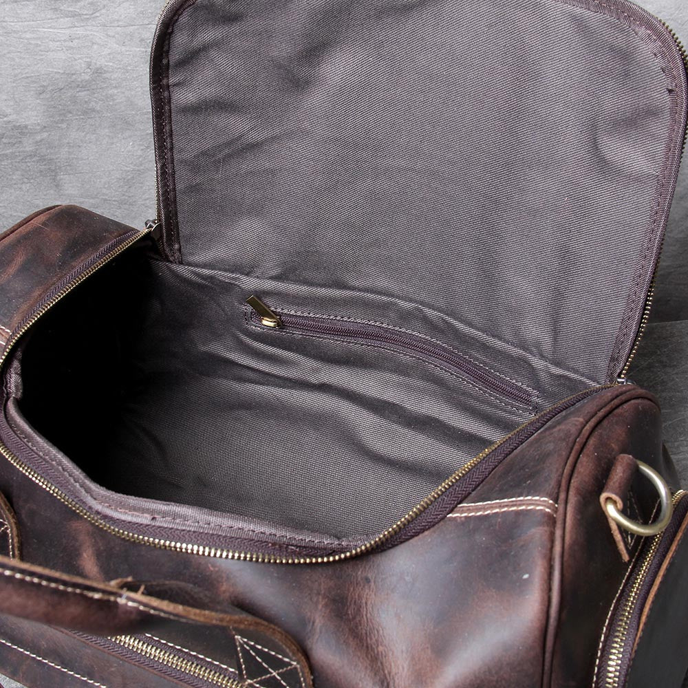 Retro Leather Weekend Bag